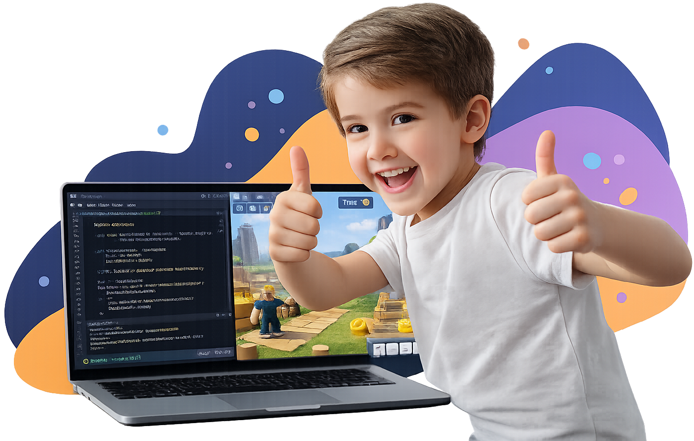 Kid learning to code online with Edsplorer โ live 1:1 coding class